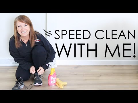 Speed Clean With Me! (21 tips to clean FASTER!)