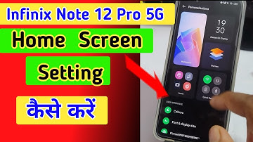 Infinix note 12 pro 5g home screen setting/infinix note 12 pro home screen feature