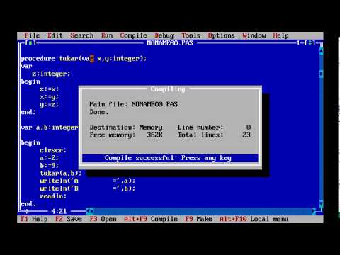 8.4 Free Pascal Tutorial - Transfer Parameter