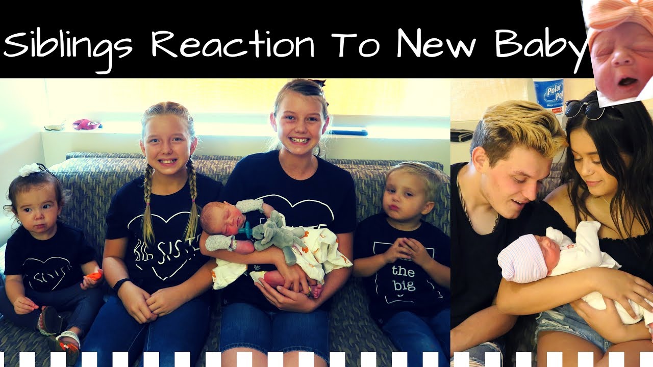 Siblings React To New Baby Sister! Kids Reaction (Large Family