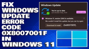 How To Fix Windows Update Error Code 0x8007001f in Windows 11/10 [Solution]