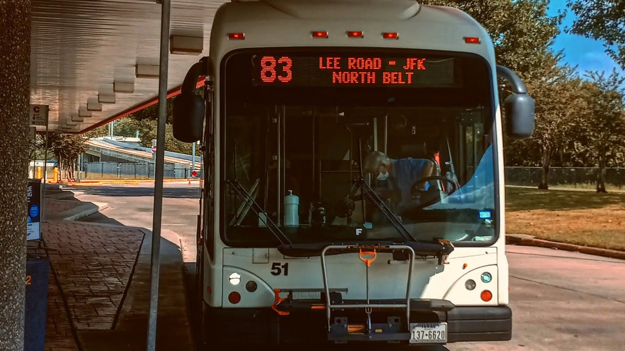 Houston Tx, Houston Metro Buses In Action At Tidwell Transit Center