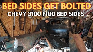 Chevy 3100 bed sides get bolted to the frame