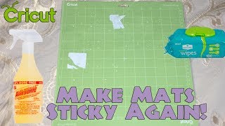 Clean Cricut Cutting Mats / Make Them Sticky Again Tutorial