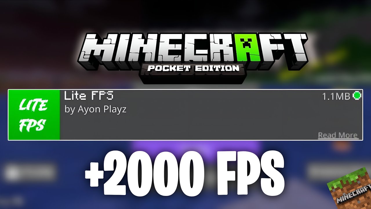 The Best FPS BOOST Mod For MCPE 1.21+ 100% Working Mod For Low End Devices | Lite FPS