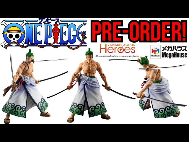 Megahouse Variable Action Heroes One Piece Zoro Juro Figure (green)