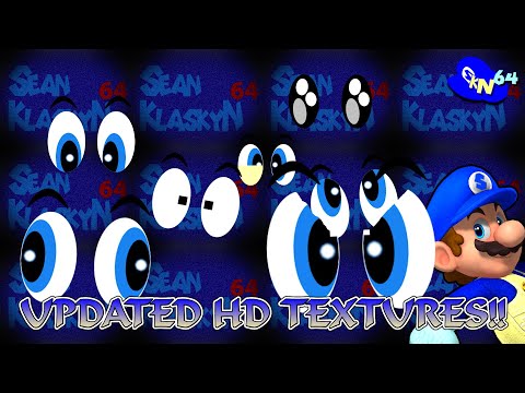 NEW & IMPROVED SM64 HD Eye Textures!! [Download Below] + SATURN PACK DOWNLOAD!!!