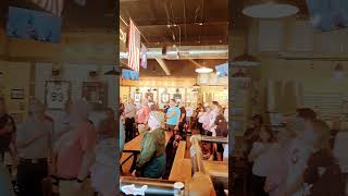 The national anthem at Mission BBQ God bless South Carolina The national anthem at Mission BBQ God bless South Carolina
