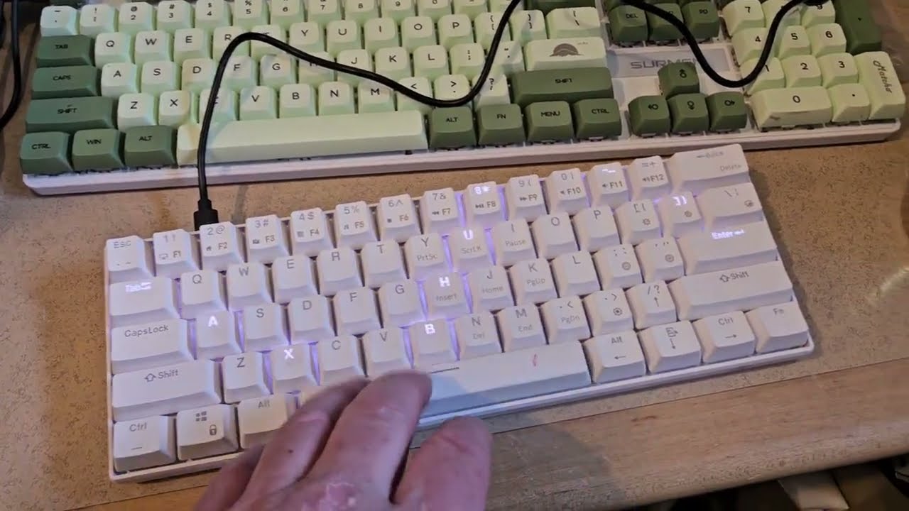 Royal kludge rk61 mechanical rgb keyboard thriftstore test