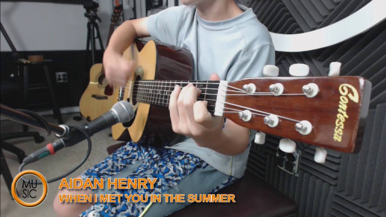 When I Met You In The Summer guitar cover by Aidan Henry - YouTube