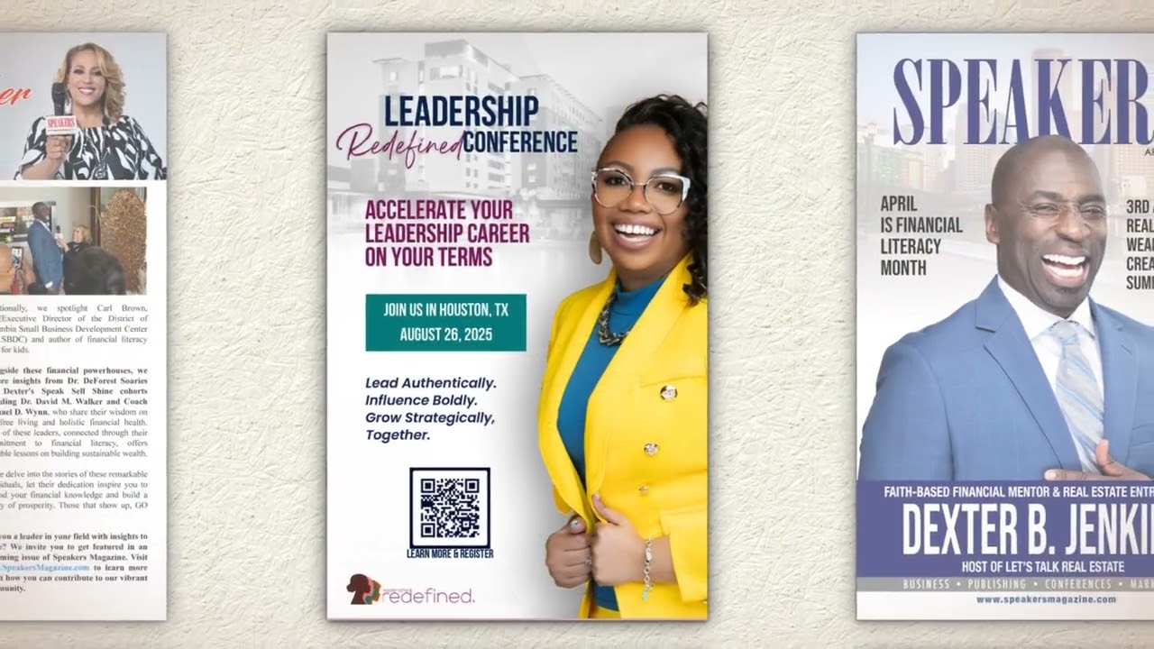 April 2025 Speakers Magazine featuring Dexter B Jenkins 