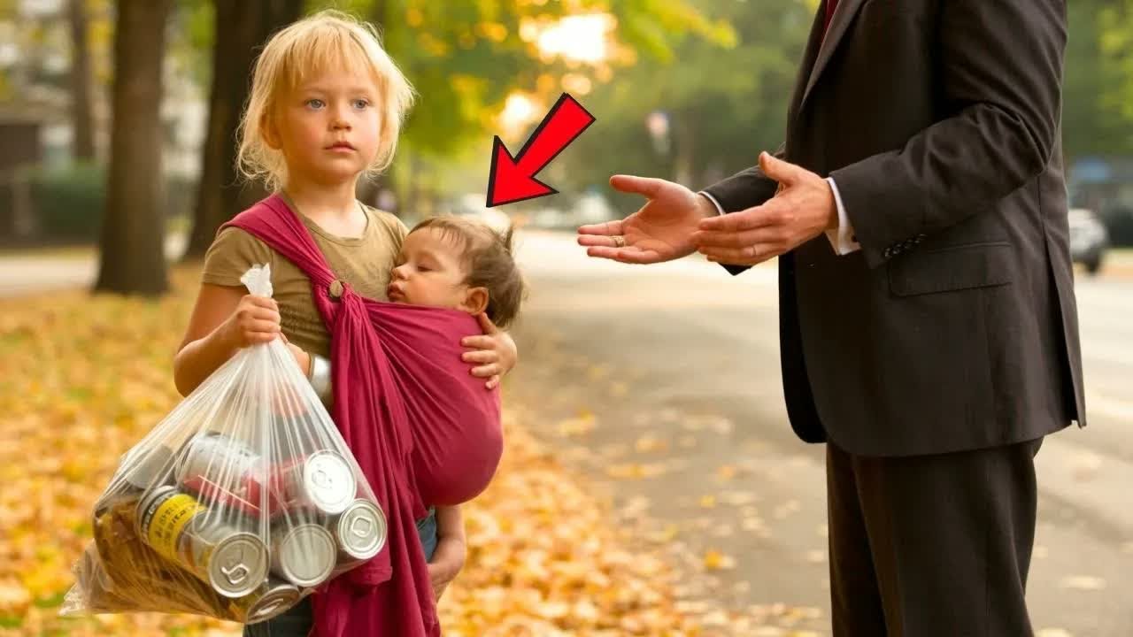 MILLIONÄR FINDET BETTELMÄDCHEN BEIM MÜLLSAMMELN MIT BABY IM ARM, ER VERÄNDERT IHR LEBEN