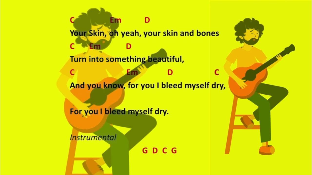 YELLOW COLDPLAY (LYRICS & CHORDS) YouTube