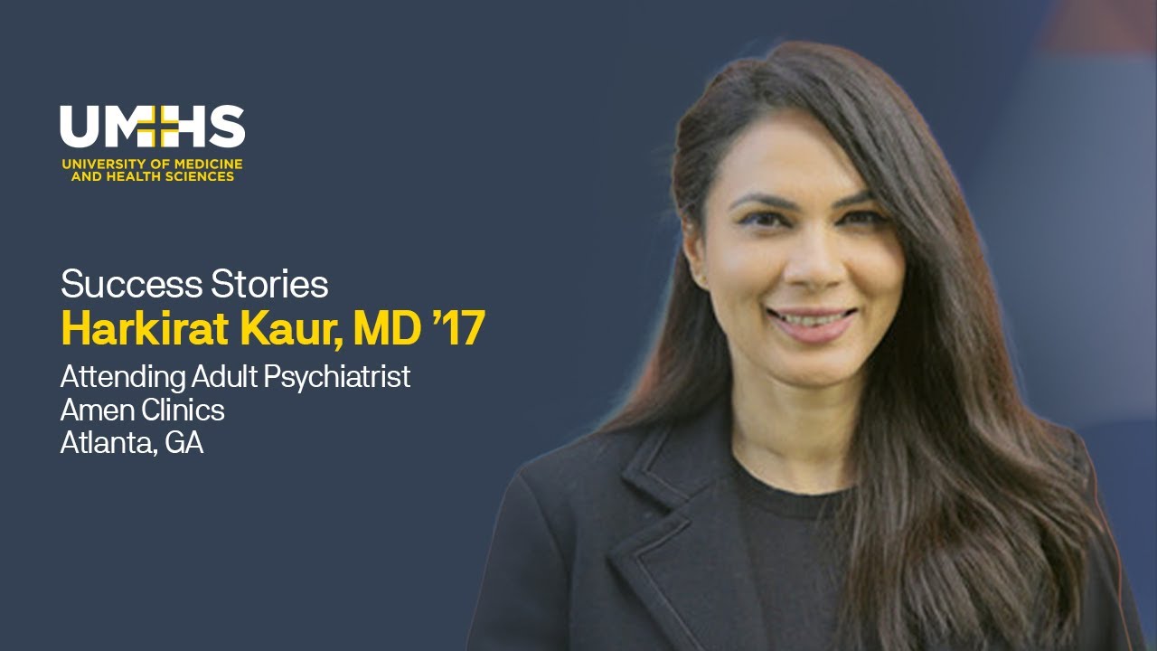 Dr. Harkirat Kaur '17 on work as psychiatrist at Amen Clinics in GA