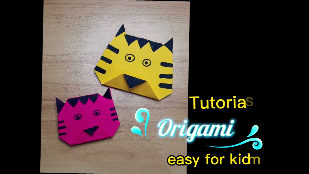 Easy Origami Tiger Tutorial _ Origami Tiger _ Origami Kepala Harimau _ 2021