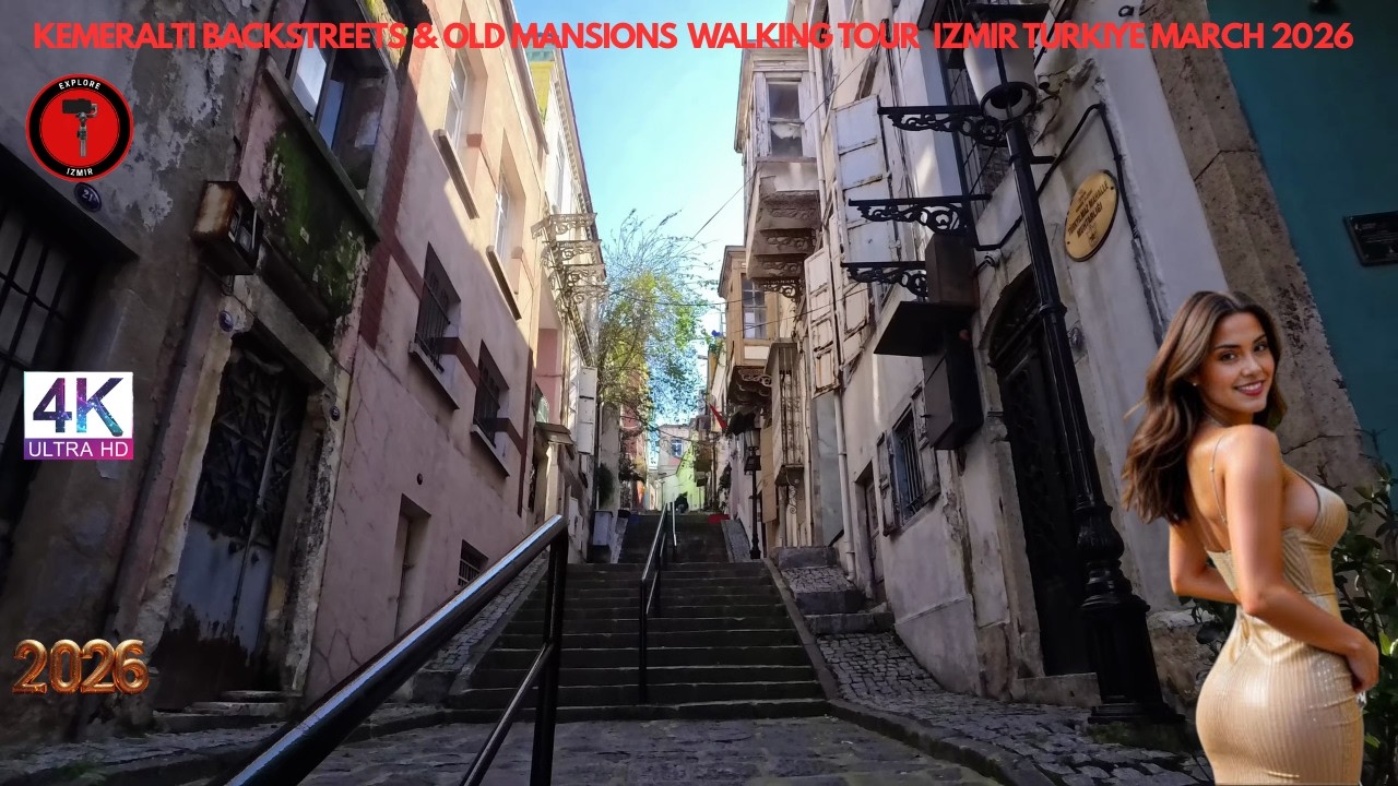 Kemeraltı Backstreets Walking Tour | izmir, Turkey | March 1, 2026 [4K HD/60 fps]