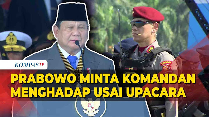 Momen Langka! Prabowo Minta Komandan Upacara HUT ke-79 Bhayangkara Menghadap Dirinya