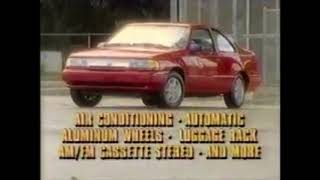 1992 Mercury Topaz GS Commercial