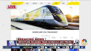 Brightline releases train schedules with prices starting at $10 one way