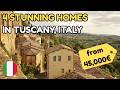 4 Stunning Properties in TUSCANY, Italy from €45,000 for Sale