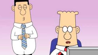 Dilbert:  Comparative Lit and Positive Attitude Video