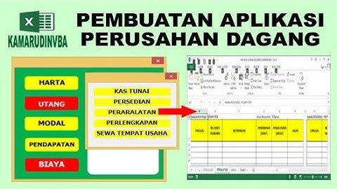 12 Sheet Peralatan VBA Excel Pembuatan Aplikasi Perusahaan Dagang