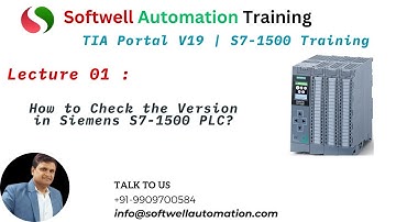 #lecture 01 #tiaportal  V19: Check Which Version is Used in #Siemens #s71500  #PLC #programming
