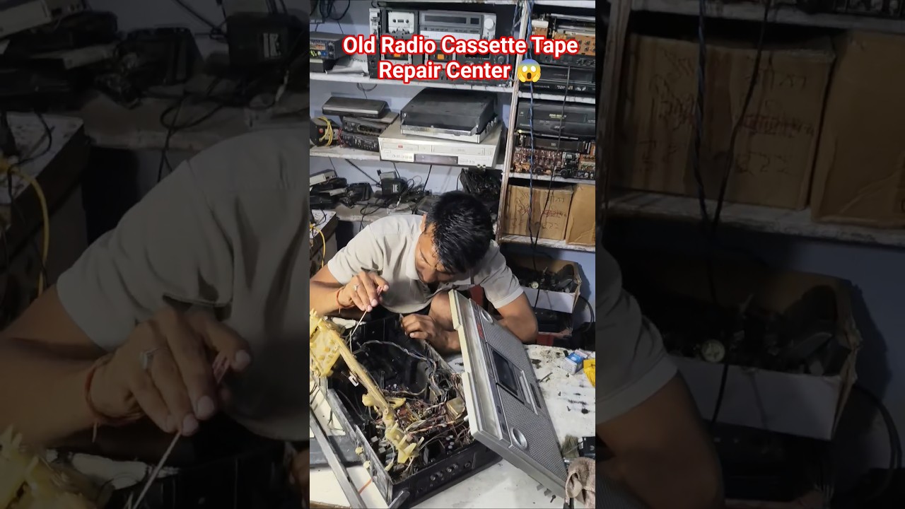 Old Radio Cassette Tape Repair Center 😱 