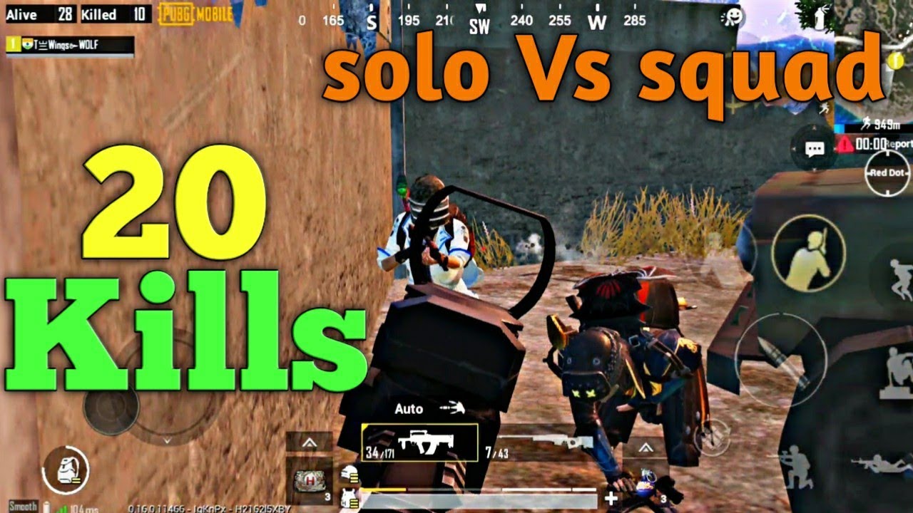 SOLO vs SQUAD 20KILLS | PUBG MOBILE | pro game play - YouTube
