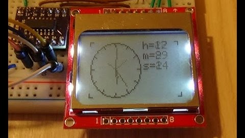 Arduino + Nokia 5110 Random Clock
