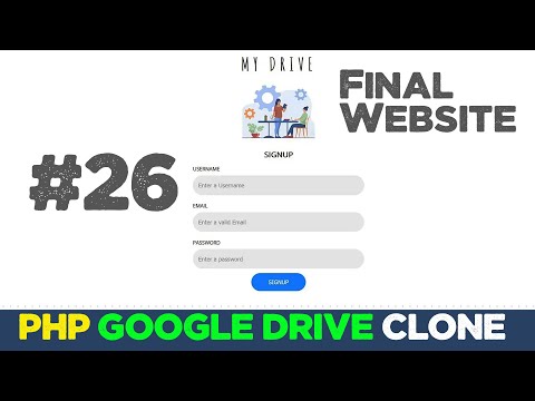 Online drive app with Javascript & PHP #26 | Google cloud clone | Quick programming tutorial