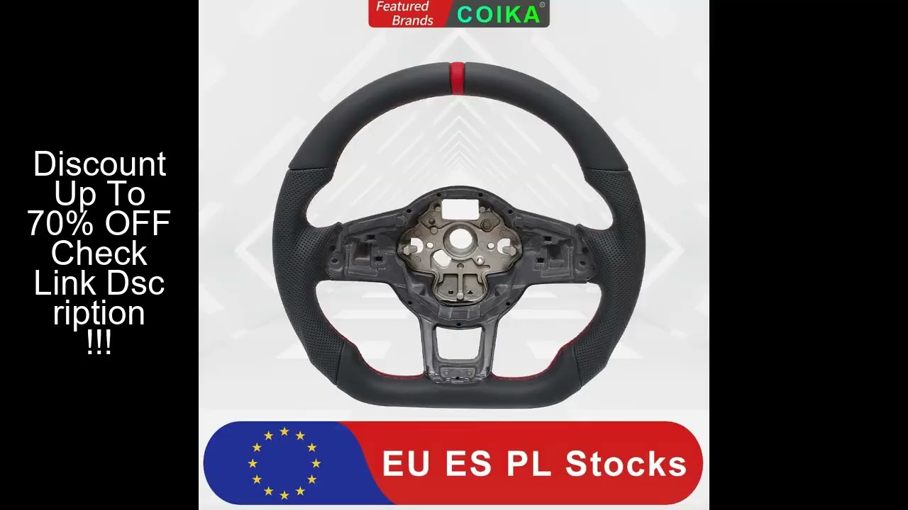 Car Steering Wheel Accessories Modification Suitable For VW Tiguan Golf 7 7.5 GTI GTE GLI 2013-2019