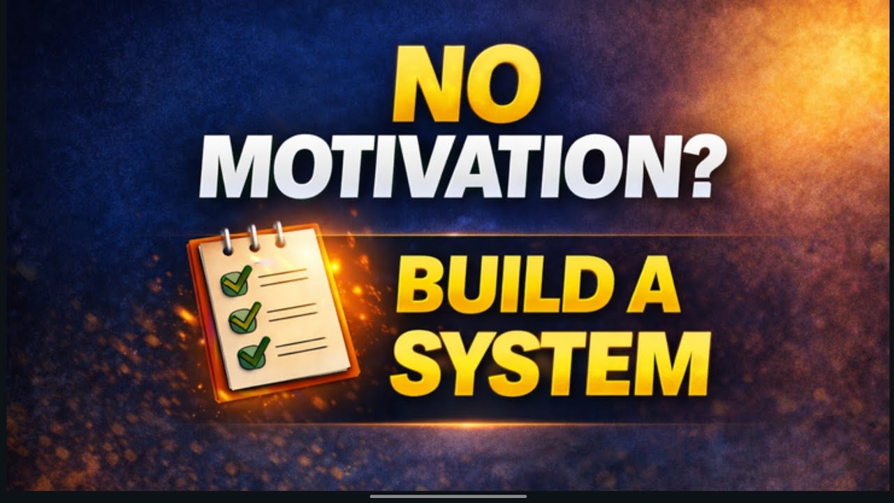 You Don’t Need Motivation❌ System ✅ 