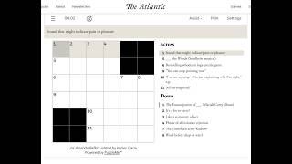 The Atlantic Crossword 25/08/2026 News