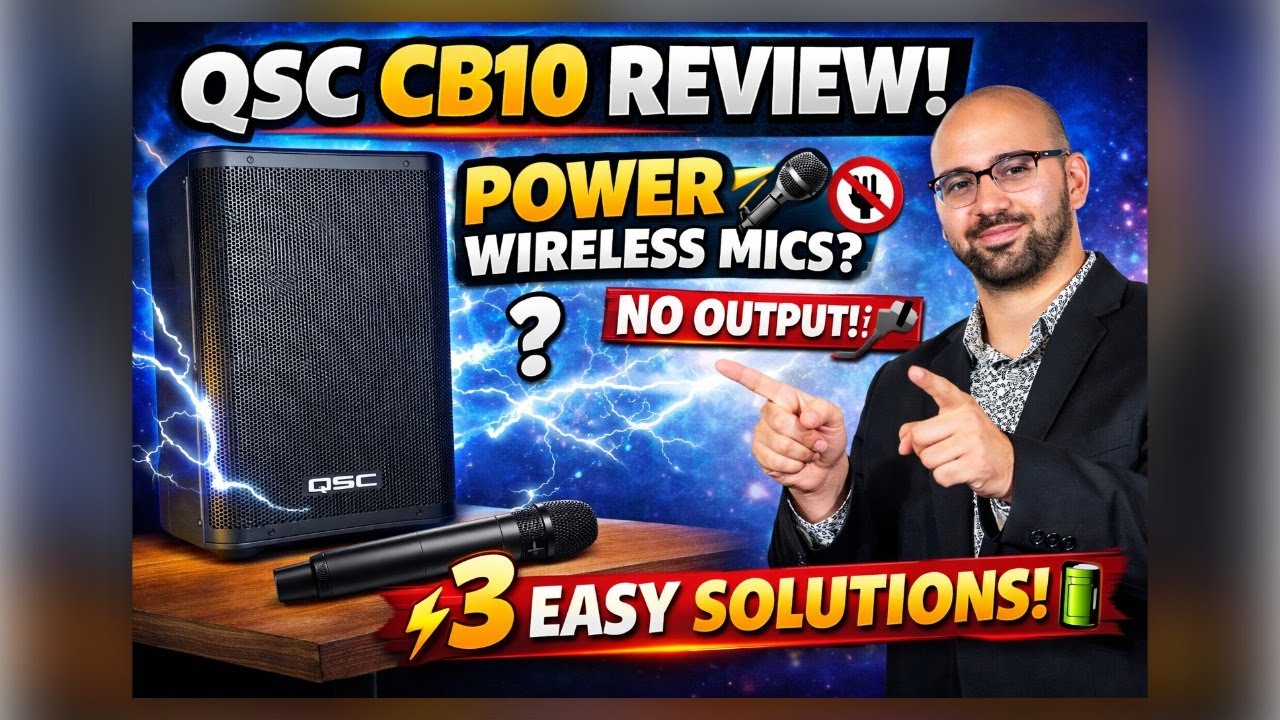 🔊 QSC CB10 Review | Powering Wireless Mics with a Battery Speaker
