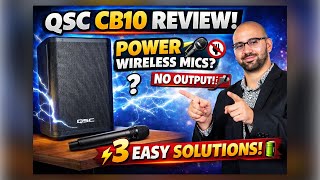 Qsc Cb10 Review Powering Wireless Mics With A Battery Speaker