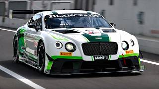 Onboard the first gen. Bentley Continental GT3 racecar feat. AMAZING Twin Turbo V8 Sounds!