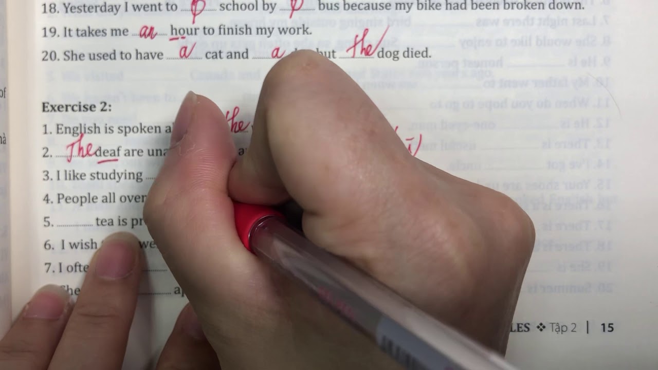 Lấy gốc TA: chuyên đề MẠO TỪ( tiếp)