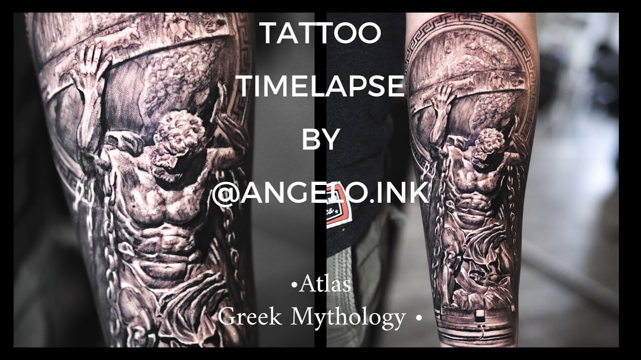 GREEK MYTHOLOGY FULLSLEEVE PROJECT 1/4 ATLAS TATTOO. Using CNC CW2 fro... |  TikTok