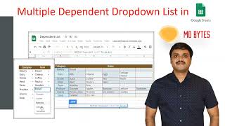 Create Multiple Dependent Dropdown Lists in Google Sheets