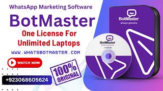 BotMaster Official 2025 | WhatsApp Bulk Sender + 100% Active Number Filter Tool Demo #botmaster screenshot 2