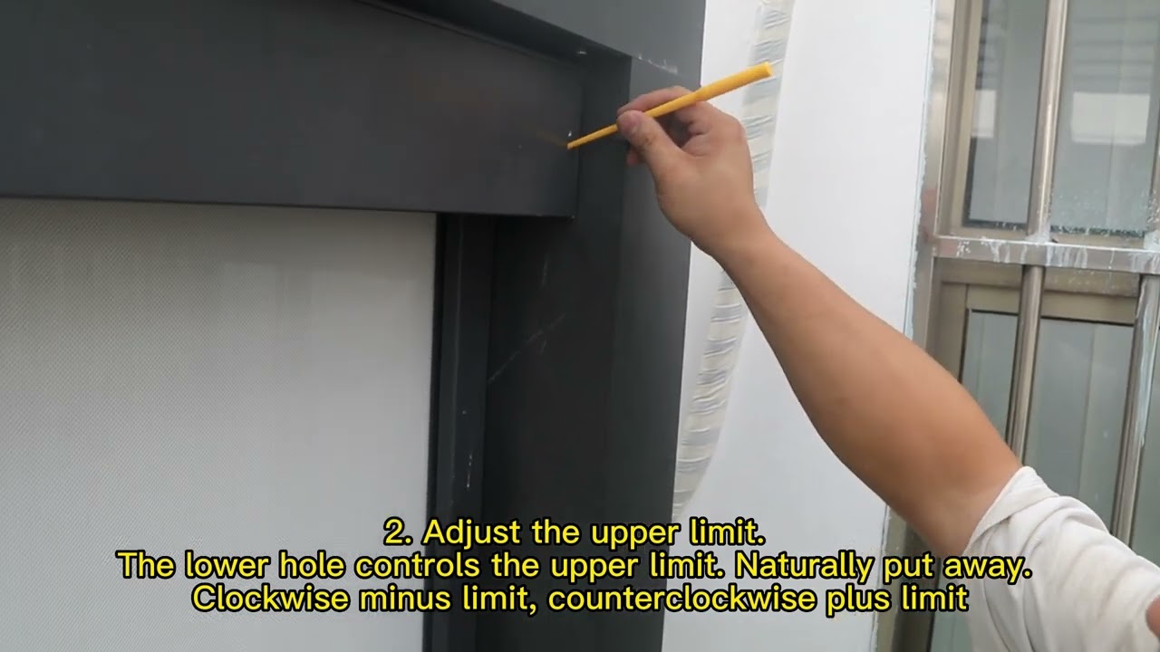 Programming journey position of electric zipper blinds