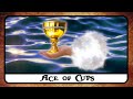 Ace of cups tarot card explained  meaning reversed secrets history 