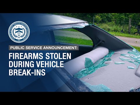 ⚠️ Secure Your Guns! | Firearms Stolen During Vehicle Break-Ins – Official ATF PSA