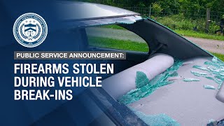Secure Your Guns Firearms Stolen During Vehicle Break-Ins Official Atf Psa