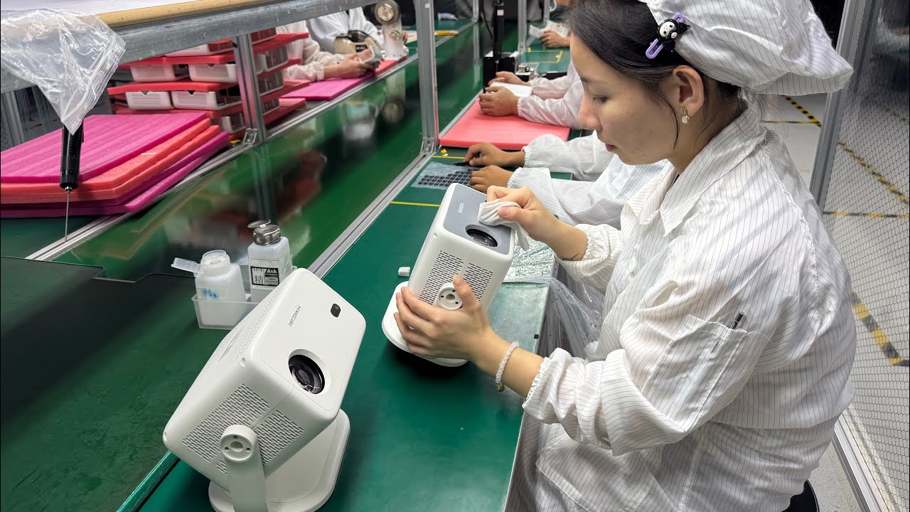 4K Android Projector Making Process in Local Factory | Portable ...