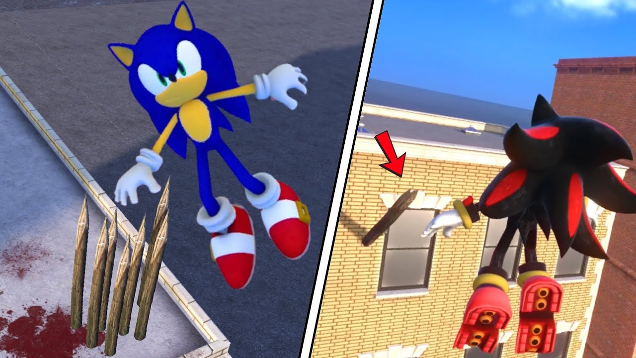 Sonic & Shadow NPC Ragdoll Physics Compilation #131 | Overgrowth