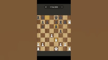 Chess.com | Daily Puzzle | 17/10/2025 #shorts #chesscom
