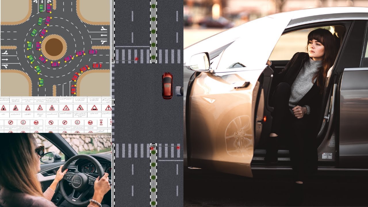 How to change lane in driving test Dubai How to drive at Roundabout