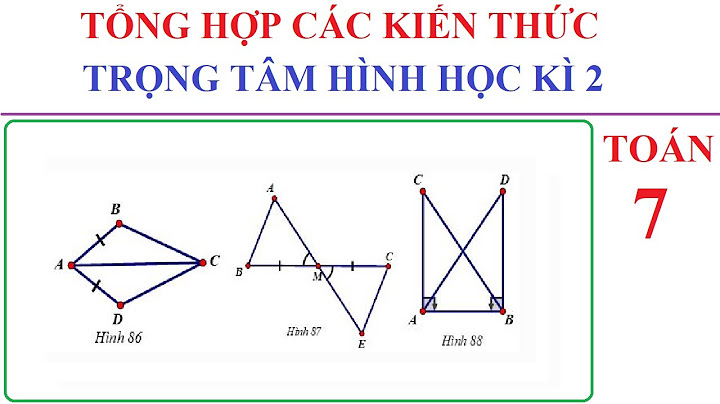 Các công thức toán học quan trọng của cấp 2